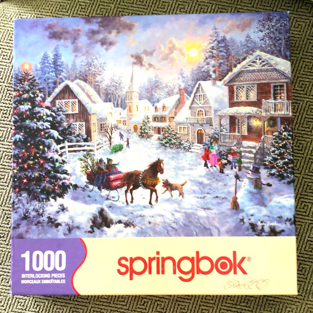 Springbok Winter Village Puzzle 1000 PIECES